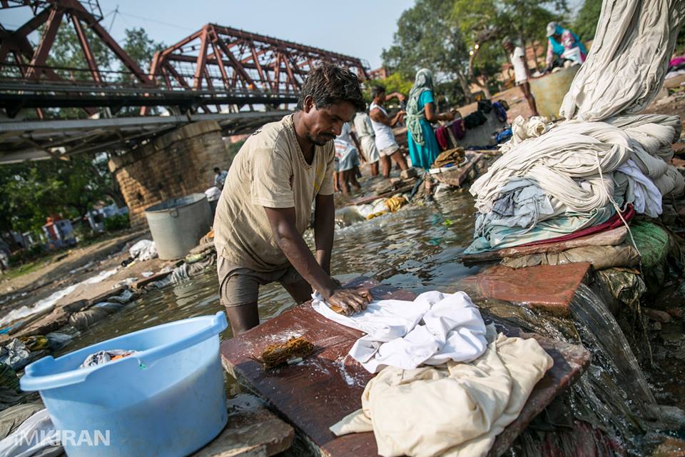 A scene from an illegal dobi ghat in Arga, they didnt want me there but after a little convincing I finally got some shots. - Agra, India