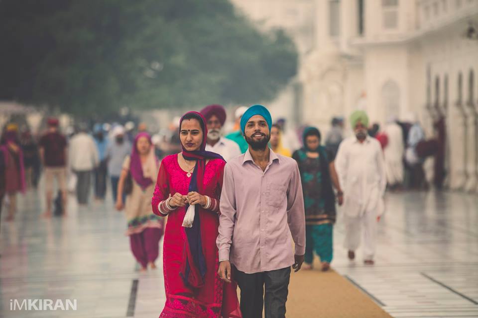 newly weds. many come to get blessings.