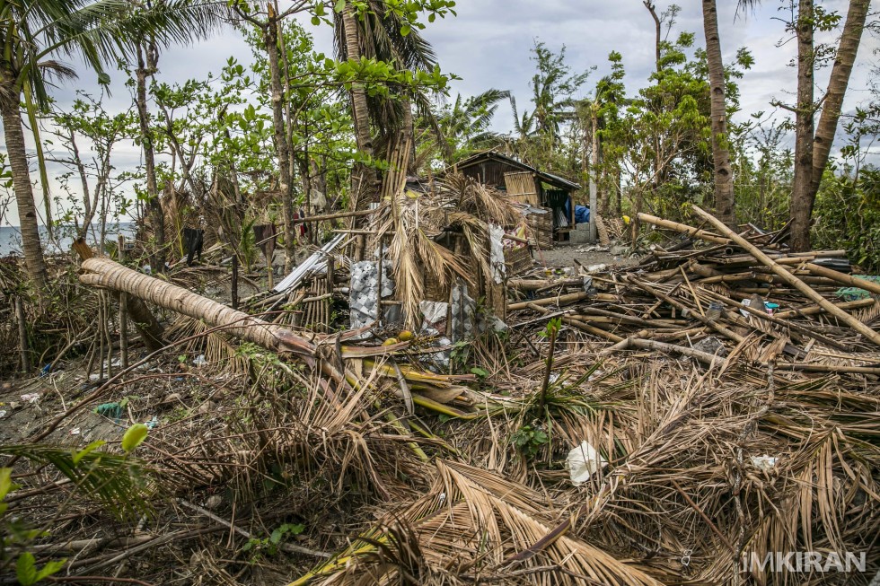 What is left of a home, Crossing Lais, Binutucan, Panay Island.
