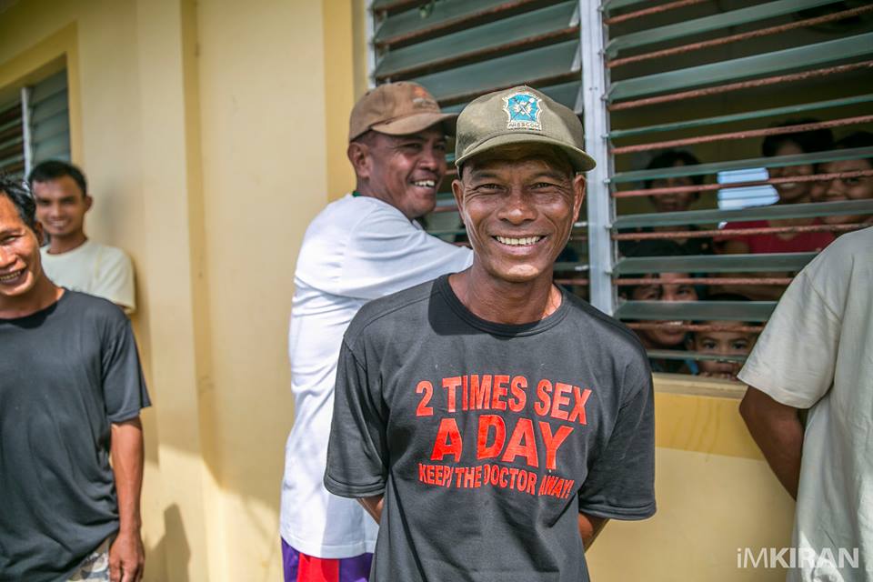 "Doctors advise and a sense of humor." thats all we need to keep our spirits high - after Typhoon Haiyan, Panay Island, Philippines