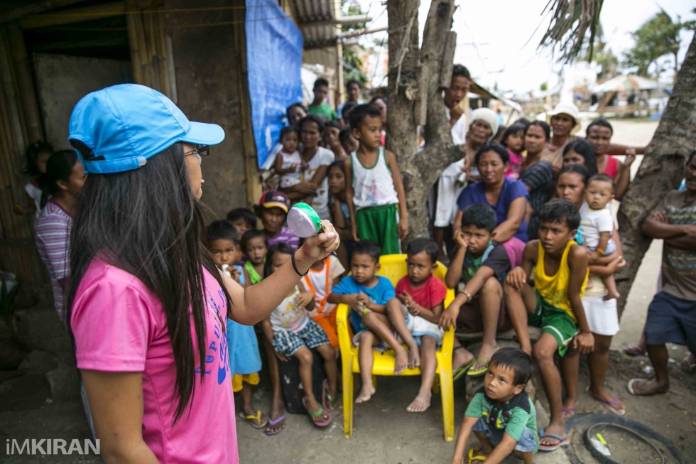 Gaycebel here as our local volunteer and translator educating the villagers about how to use the Nokero solar lights and the advantage of it. Clean energy and no kerosene