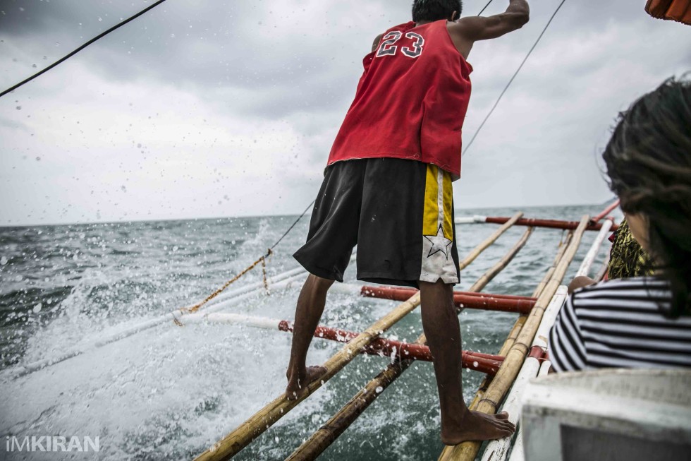 The seas were a bit rough as the mini typhoon aka storm was reported heading our way