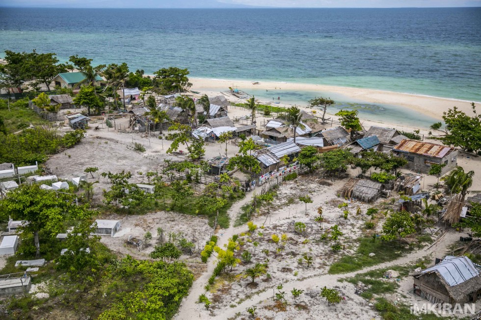 Part of the damaged house on the west side of the island. Shelters were rebuild be locals, some still leak when it rains and have no electricity