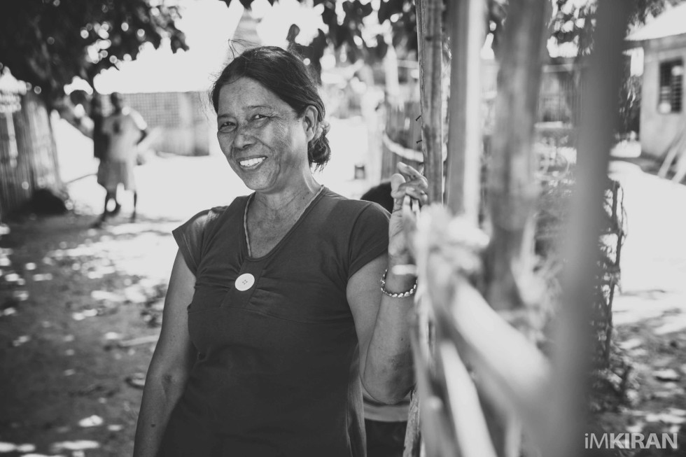 Local lady happy and excited to see visitors who are here to help. We hope to get the Nokero solar lights to them soon
