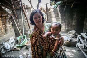Homeless after Mount Kelud Volcanic Eruption, Indonesia