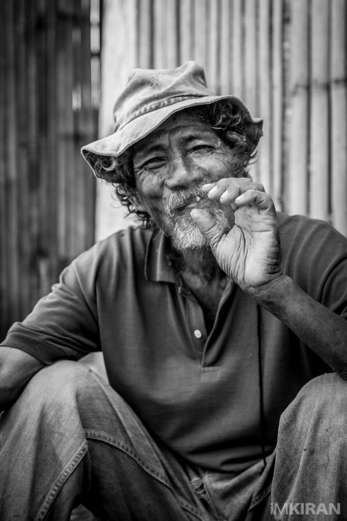 This is Narciso, 68 years old, he is the elder here and the oldest person now. he told me the oldest before was a grandmother who was 110 years old, but she died during the typhoon in her home. When I ask him as the elder now, what would he like to change about his village. "We would like to welcome our friends and visitors with new roads, I hope we get help to build better roads to come here, electricity and better lives." - Ati Tribe Elder, Mount Tag-ao.