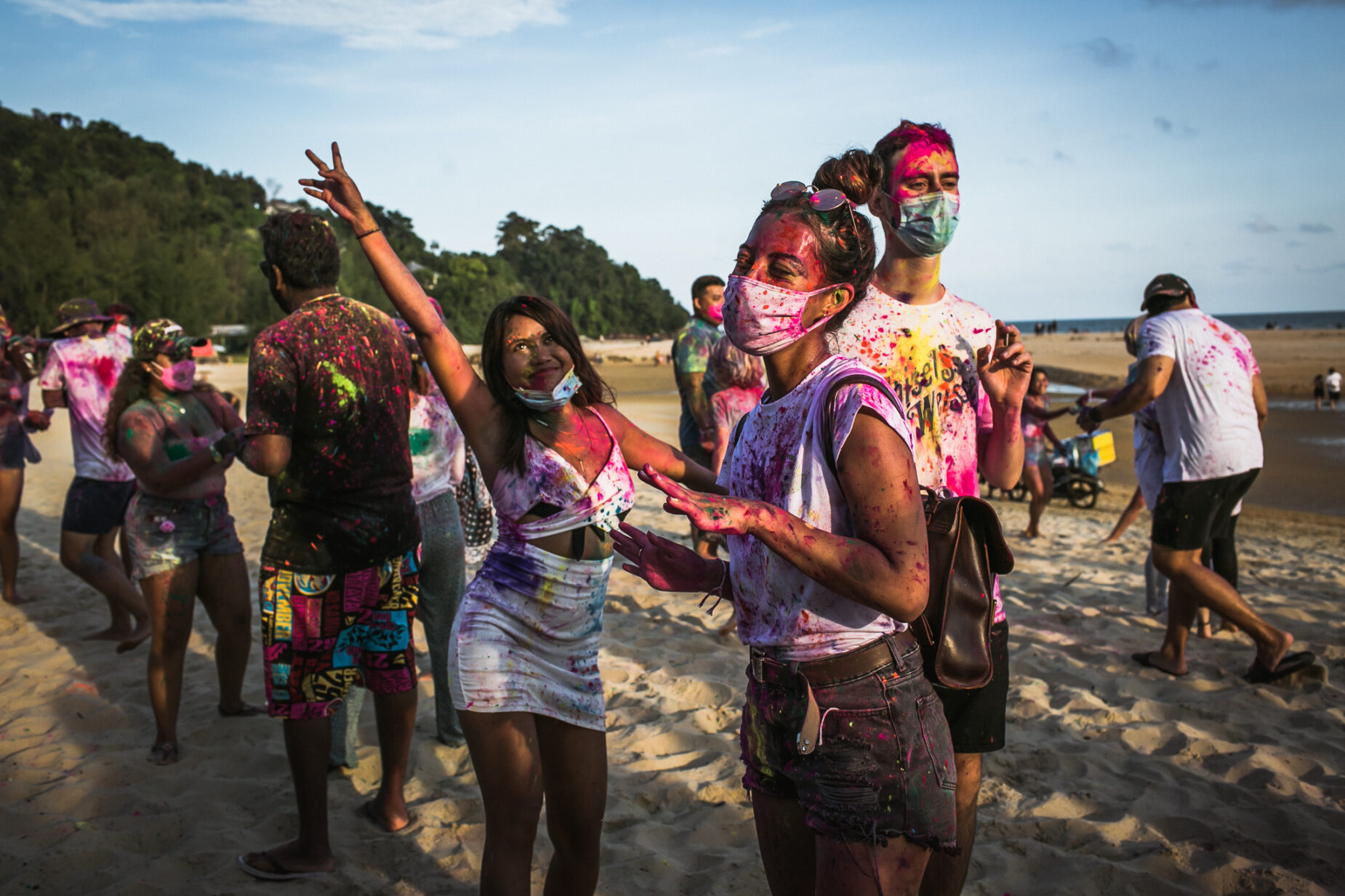 Holi Festival By The Beach, Cherating, Pahang, Malaysia
