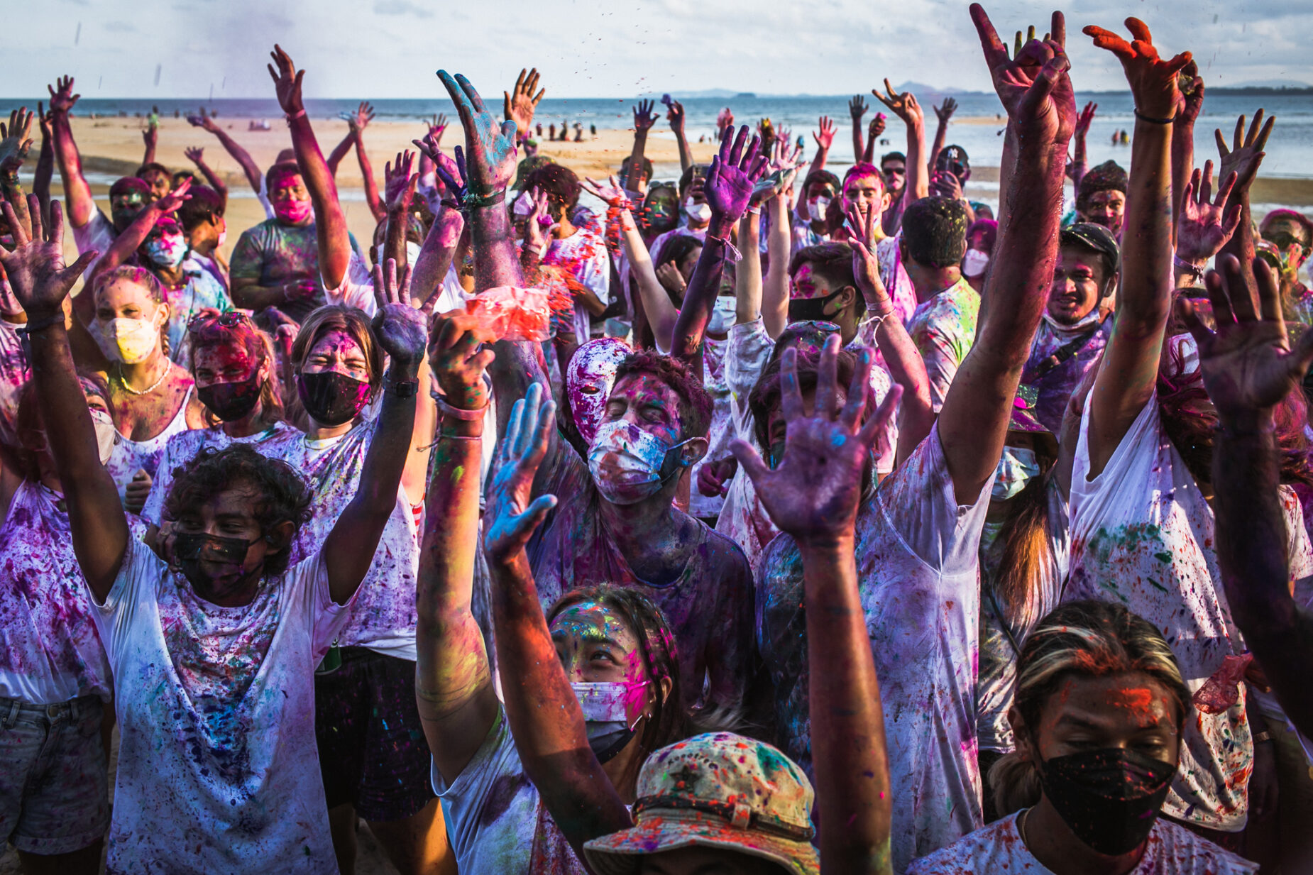 Holi Festival By The Beach, Cherating, Pahang, Malaysia
