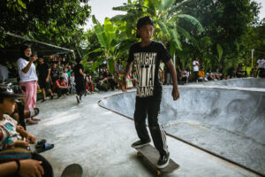 Skate Bowl in The Middle Of A Farm, in Langkawi Island